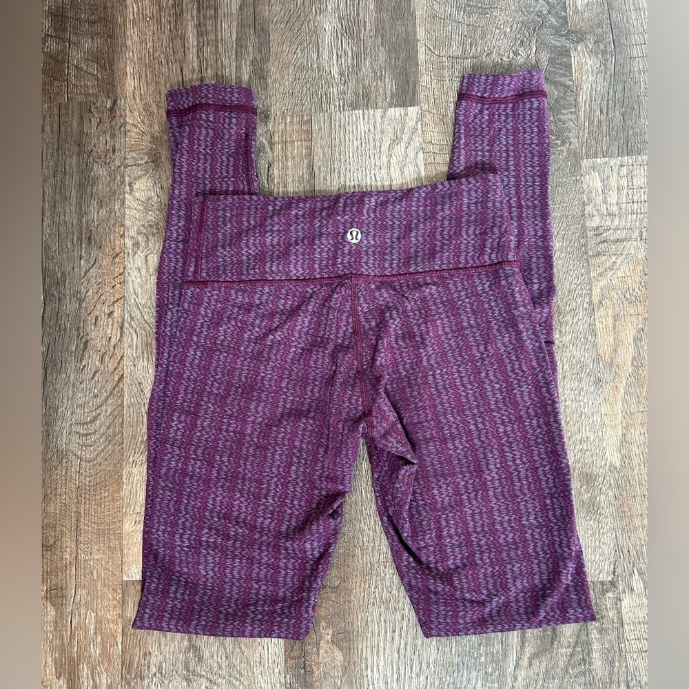 Lululemon Wunder Under Ziggy Wee September Plum Full Length Legging - Picture 1 of 7
